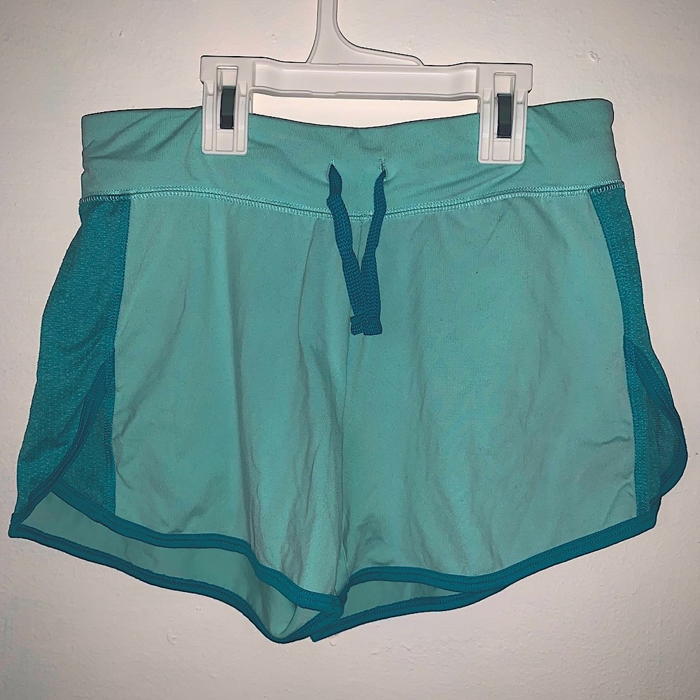 blue soft and stretchy shorts